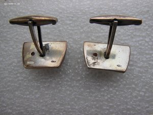 Запонки крупные 875пр. Вес 13,7гр по ФИКСу