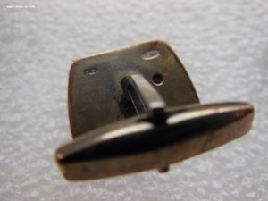 Запонки крупные 875пр. Вес 13,7гр по ФИКСу