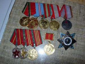 Комплект на подполковника Гришко....Краб и медальки.