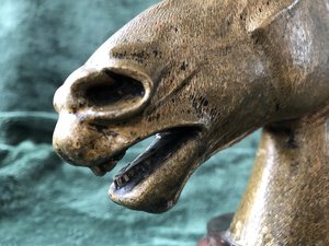 Мастер-модель "Голова лошади". Бронза. Яшма.