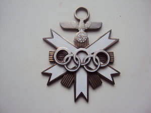 Олимпийский орден 1936 г 3 рейх. копия.