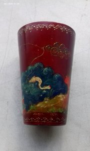 Стопка, сюжетная лаковая роспись, Палех