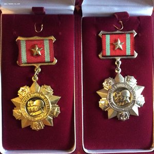 "За отличие в воинской службе" 1–2 степени.