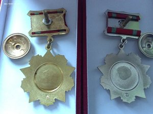 "За отличие в воинской службе" 1–2 степени.