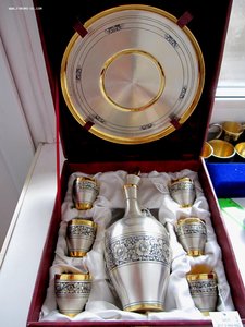 Винный прибор.Северная чернь Серебро 925 проба,ЛЮКС.