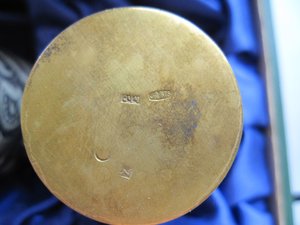 Две стопки в футляре,Северная чернь 64 год,Серебро 875,ЛЮКС