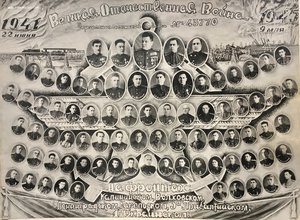 Ад’ютанту от командира соединения. Фото офицеров управления.