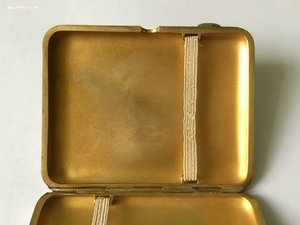 Портсигар Университет. ЛЮКС. Квитанция, бирка. Серебро 875.