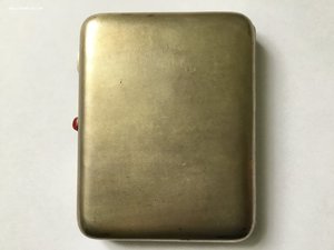 Портсигар Университет. ЛЮКС. Квитанция, бирка. Серебро 875.