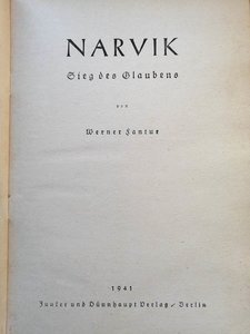 Книга «Narvik» Нарвик 1941г.