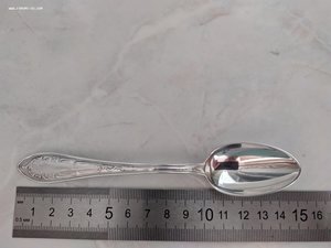 Чайная ложка, серебро, 875 проба СССР, до 1957 г