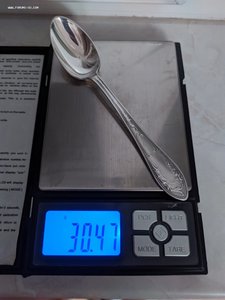 Чайная ложка, серебро, 875 проба СССР, до 1957 г