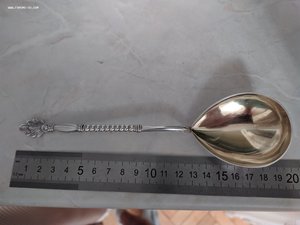 Ложка для варенья, меда, Серебро, 875 проба, 1958г
