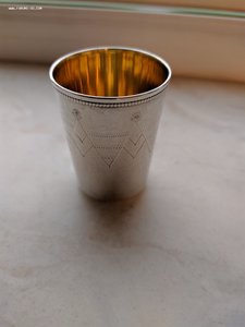 Стопка, серебро, 875 проба, 1967 год