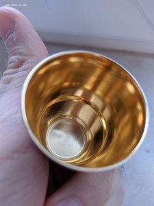 Набор из 6 стопок с позолотой, серебро, 916 проба