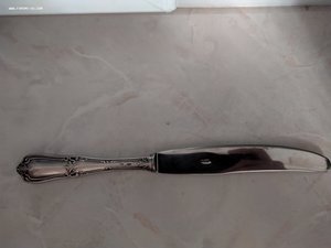 Столовый большой серебряный нож, 875 проба