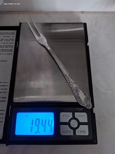 Вилка для лимона, сыра и др, серебро, 875 проба