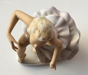 Довоенная фарфоровая балерина. Фарфор. Бисквит.