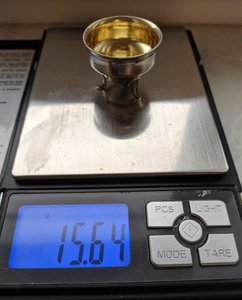 Серебряная солонка, СССР, 875 проба