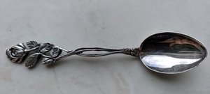 Кофейная ложка, серебро 875 проба, вес 9.36 грамм