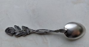 Кофейная ложка, серебро 875 проба, вес 9.36 грамм