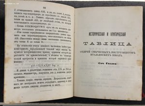 "Страдивариус..." Сочинение Фетиса и Галлея с каталогом.1875