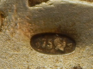 Портсигар . - Три богатыря .- 875проба " МЮФ ".