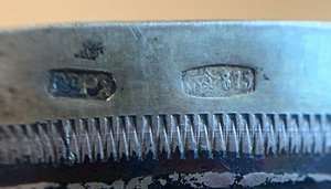 2 рюмки с чернением 875