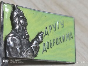 Знак Другу Доброхима 1924 год оригинал