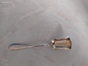 Серебряная ложка для сахара (совок), 875 проба
