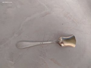 Серебряная ложка для сахара (совок), 875 проба