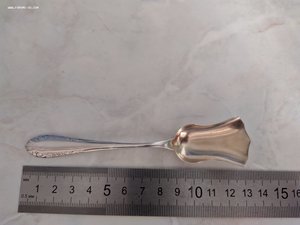 Серебряная ложка для сахара (совок), 875 проба