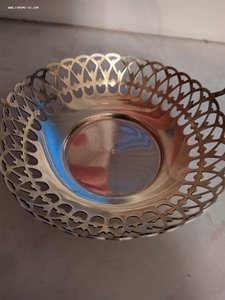Серебряная конфетница, орешница, 875 проба, 1955г