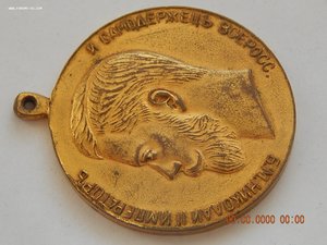 За Усердие - Николай -2 . ( золочёная бронза,  Д= 51,47 мм.