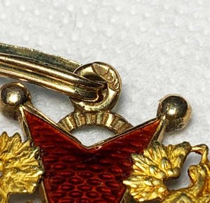 Орден Св. Станислава 3 ст. с мечами, золото