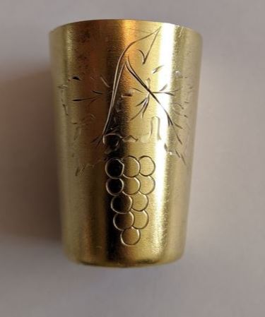 Серебряная стопка, 875 проба