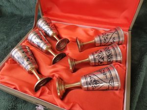 Рюмки "Кубачи". Подарочный набор. Коробка.