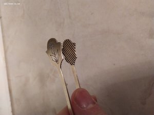 Серебряные щипцы для сахара, 875 проба