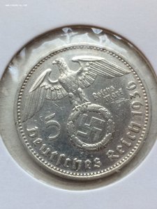 Германия (Третий Рейх) 5 марок 1936