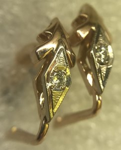 Серёжки 583 проба Бриллианты