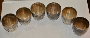 Набор стопок-6 шт. Серебро 875.