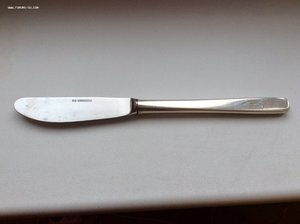 Столовый нож, серебро, Германия