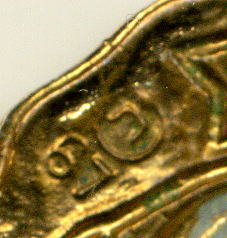 Знак ВУ клеймо буква П в круге год 67