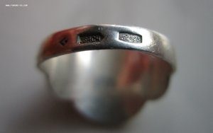 Изящное кольцо, серебро 925 "звезда", Кубачи