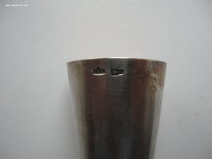 Две рюмочки, 875 проба, серебро.