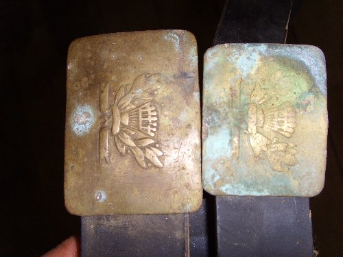 школьные ремни 2шт и 2 пряжки, 1950е годы