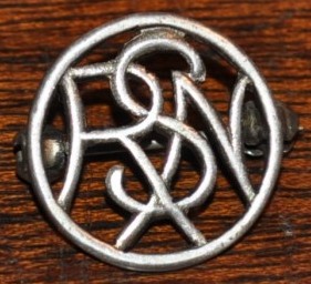 Монограмма знак серебро RSN, проба.