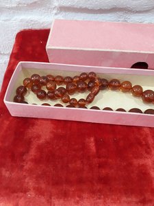 Бусы янтарь СССР коробка и бирка.
