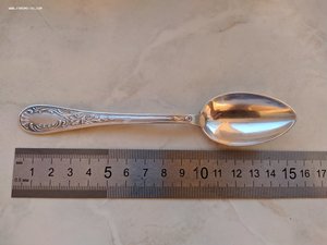 Три серебряные чайные ложки, 875 проба