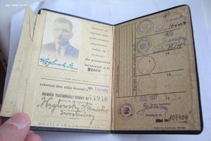 2 ксивы на польского железнодорожника 1937-39гг.Львов